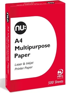A4 Multi-Purpose Printer Paper, White, 500 Sheets A4 Size - Picture 1 of 6