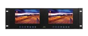ToteVision LED-711-4K2 Dual 7 Inch 1920x1200 LCD Monitors in a Rack-Mount - Picture 1 of 1