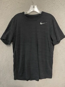 Nike Mens Shirt Size Large Black Short Sleeve Adult Polyester - Picture 1 of 5