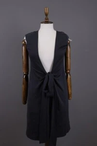 Diane Von Furstenberg Back Wrap Wool Knit Sleeveless Long Cardigan 4 - Picture 1 of 15