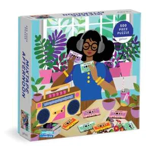 Mixtape Afternoon 500 Piece Jigsaw Puzzle Galison New - Picture 1 of 3