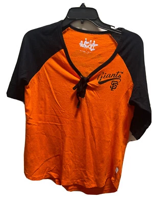 San Francisco Giants women’s top large v neck short sleeve (see description) - Image 1 of 4