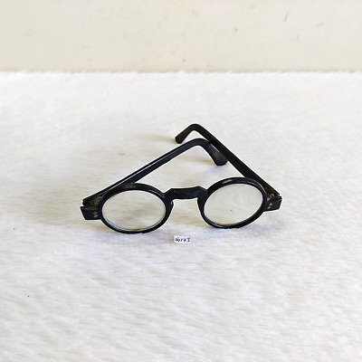 Vintage Stil Schwarzer Rahmen Sehr Dick Glas Einzigartig Brille G173 • 60.50€