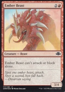 2X EMBER BEAST 117/261 FOIL DOMINARIA REMASTERED MTG MAGIC NM X2 - Picture 1 of 1