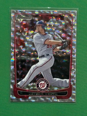 2012 Bowman Baseball Jayson Werth #185 Silver Ice - Image 1 of 2