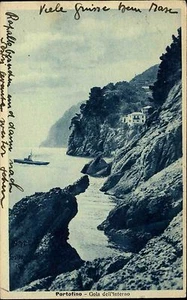 Portofino Italia Ligurien AK 1922 Gola Gola dell'Interno Küste Coast Cartolina - Bild 1 von 2