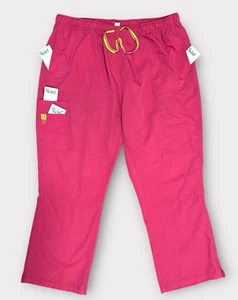 Spread Good Cheer Scrub Pants Women's Size 3X Pink Pockets Medical Nurse - Picture 1 of 7