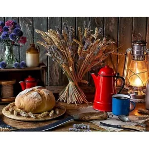 Paint By Numbers Adults kids Dinner Scenery DIY Painting Kit 40x50CM Canvas - Picture 1 of 11
