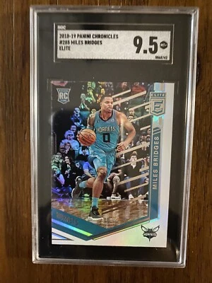2018-19 Panini Chronicles Miles Bridges Donruss Elite Rookie #285 SGC 9.5 Hornet - Image 1 of 2