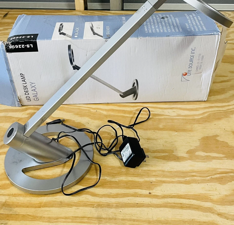 Light Source LED Desk Lamp Galaxy Silver 15” H  - Image 1 of 4