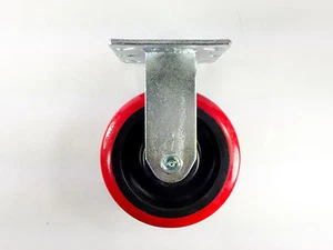 6" x 2" Polyurethane On Plastic Caster - Rigid - Picture 1 of 2
