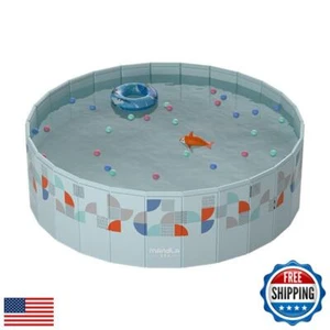 Beuway Foldable Swimming Pools Above Ground,Non-Inflatable Kids' and Adults' - Picture 1 of 5