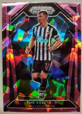 2020-21 Panini Prizm Premier League Pink Ice #233 Emil Krafth Newcastle
