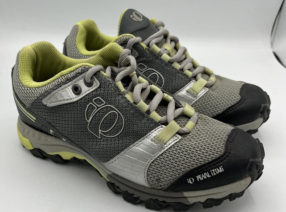 Tênis esportivo feminino Pearl Izumi X Alp Seek IV SPD tamanho 37 EUA 6.5 cinza - Imagem 1 de 4