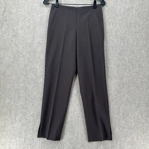 Brunello Cucinelli Pants Womens US 4 Gray/Brown Wool Blend Side Zip Career Italy - Picture 1 of 10