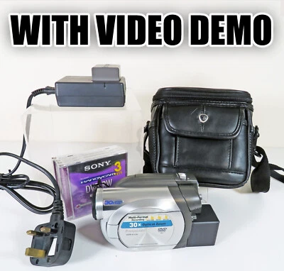 Panasonic VDR-D100 DVD Palmcorder Digital Video Camcorder Camera with Charger - Image 1 of 4