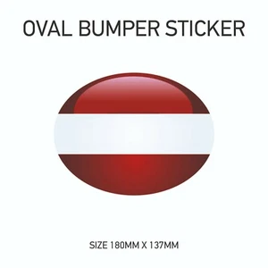 Latvia Car Van Flag Bumper Sticker - Printed Self-Adhesive Vinyl Vehicles BS36 - Bild 1 von 1
