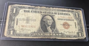World War 2 - 1935A - Hawaii Emergency $1.00 Overprint Note - Picture 1 of 2