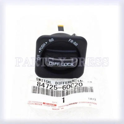 OEM GENUINE TOYOTA LAND CRUISER 1993 - 1997 DIFFERENTIAL LOCK SWITCH 84725-60020 - Изображение 1 из 4