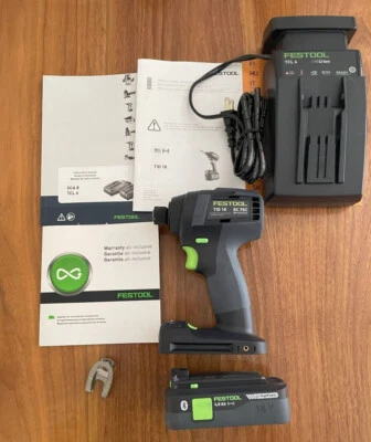 Festool Cordless Impact Driver TID 18 set with high power battery and charger - Image 1 of 3