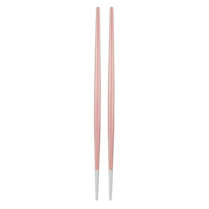 304 Stainless Steel Chopstick Japanese Sushi Chopsticks Tableware Set(Pink Si HG - Picture 1 of 6