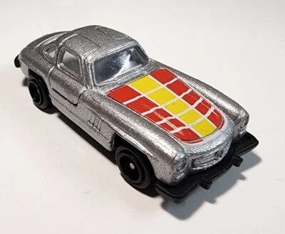 Vintage Welly Silver 1955 Mercedes-Benz 300SL Gullwing 1/64 Diecast/Plastic ZL - Image 1 of 4