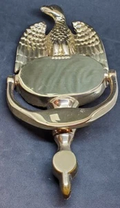 Brass American Eagle House Door Knocker 8 inch x 4 inch. Lot x745 - Picture 1 of 6