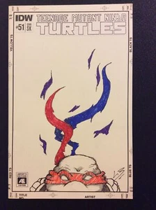 TEENAGE MUTANT NINJA TORTUGAS #51 Cómic BOSSLOGIC NOTADO Arte Original Certificado de Autenticidad - Imagen 1 de 5