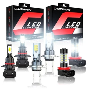 For Hyundai Tucson 2020 6x 6000k Combo LED Headlight Fog Light Bulbs 9005 H7 H11 - Picture 1 of 20