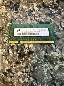 Micron 1GB 2Rx16 PC2-6400S Laptop Memory RAM MT8HTF12864HDY-800E1 NEW - Picture 1 of 1