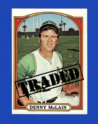 1972 Topps Set-Break #753 Denny Mclain como nuevo *GMCARDS* Foto 1 de 2