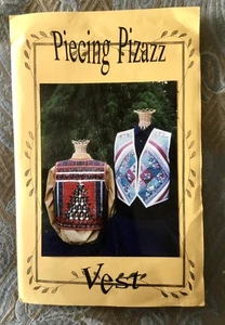 Piecing Pizazz Beaded Jeweled Christmas Vest Pattern - All Sizes NIP - Picture 1 of 3