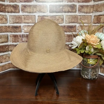 Шляпа от солнца Eric Javits Hampton Squishee с полями упаковываемая UPF 50+ Resort Beach - Изображение 1 из 4