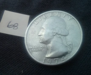 1974 ohne Münzzeichen 25C Washington Quarter - Bild 1 von 4