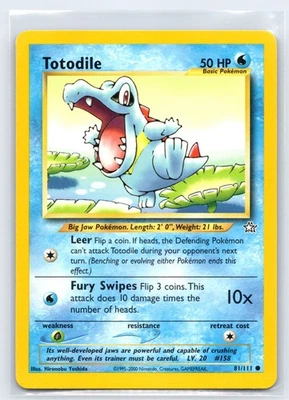 Pokemon Card - Totodile - Neo Genesis 81/111 - Image 1 of 2