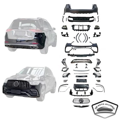 Kit de carrocería de parachoques Fit 2020-2022 Mercedes Benz Clase GLE W167 a GLE63 AMG Foto 1 de 4