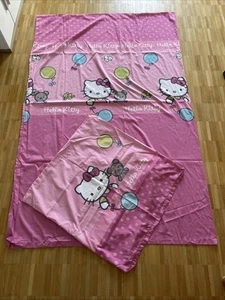 Sanrio Hello Kitty Bettwäsche Set, 135x200cm, 80x80cm Mädchen Rosa Pink Katze - Bild 1 von 7