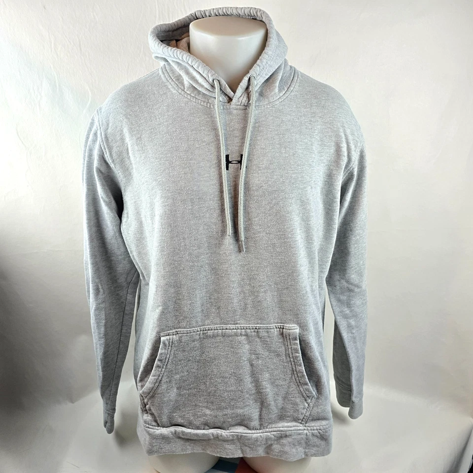 Женская толстовка с капюшоном Under Armour XL серый пуловер флисовая толстовка повседневный логотип спортзал - Изображение 1 из 4