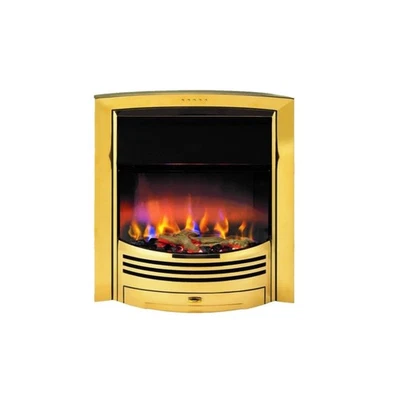 Dimplex Glencoe Brass Optiflame 3D Effect Electric Fire 2kW With Remote Open Box - Image 1 of 4