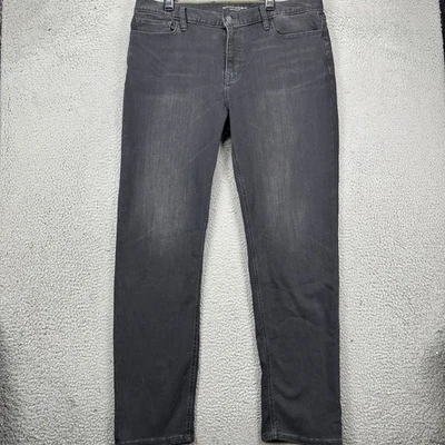 Pantalones de mezclilla Banana Republic Traveler ajustados para hombre 38X34 grises elásticos rendimiento 5 bolsillos Foto 1 de 4