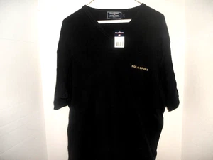 Polo Sport Ralph Lauren Sport Basic SS Pull Over Shirt XL Schwarz NOS - Bild 1 von 2