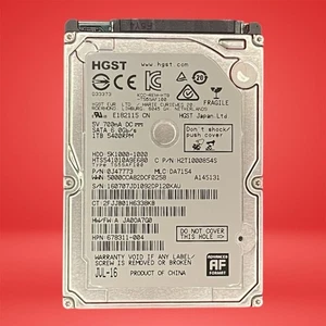 HGST 1TB 2.5in SATA HDD HTS541010A9E680 5400RPM 8MB Laptop Hard Drive - Picture 1 of 3