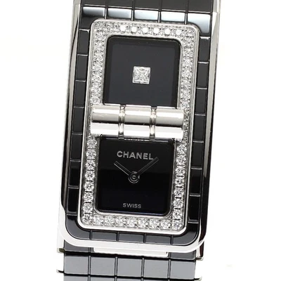 Reloj de cuarzo para mujer Chanel Code Coco H5148 cerámica negra diamante_918801 Foto 1 de 4