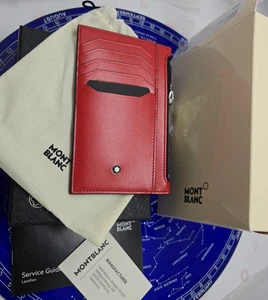 Precio de venta sugerido por el fabricante $340 - Montblanc 129688 8cc MEISTERSTÜCK SOPORTE DE BOLSILLO BOLSILLO CON CREMALLERA Rojo - Imagen 1 de 7