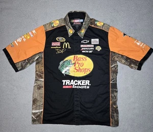 Camisa de carreras JM Design NASCAR Bass Pro Shops para hombre L camuflaje (LEER DESCRIPCIÓN) - Imagen 1 de 17