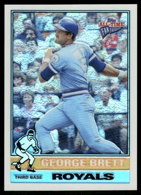 I015 GEORGE BRETT 2005 TOPPS ALL TIME FAN FAVORITES REFRACTOR 149/299 ROYALS SP - Image 1 of 2