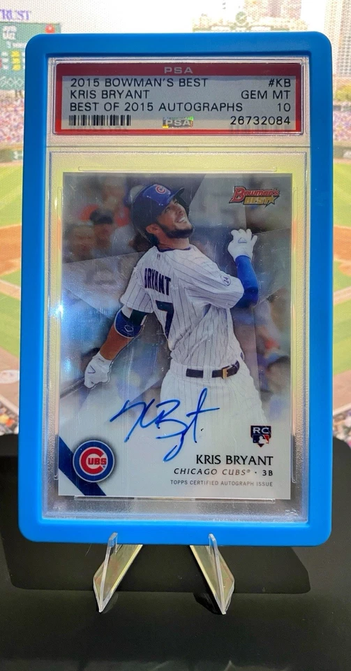 2015 Bowman's Best-Best of 2015 Autographs Kris Bryant #B15-KB (AU, RC) Free S-g - Image 1 of 2