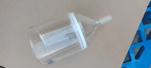 Lab glass sand core filter funnel filtering funnel 15-40 µm 24/40 joint - Picture 1 of 8