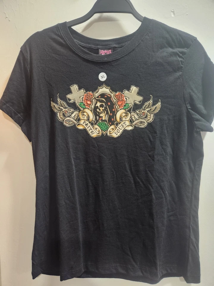 Camiseta Lucky 13 Faith/Doubt para mujer Foto 1 de 4
