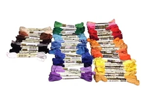 Mixed Lot Of 65 Lily 6 Strand Embroidery Floss Boilproof Vtg Variety Of Colors - Picture 1 of 5